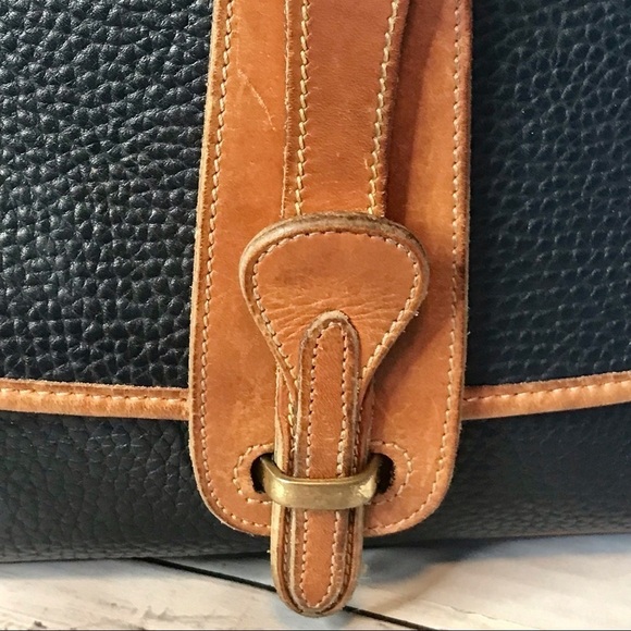Dooney & Bourke Vintage Navy AWL Equestrian Bag - Picture 11 of 15